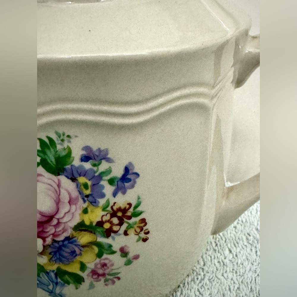 Ceramic Floral Teapot & Creamer Set - Picture 14 of 16